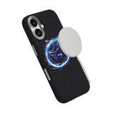 eSTUFF iPhone 17 INFINITE VENICE Konstläderklätt Plast Skal - MagSafe Kompatibelt - Svart