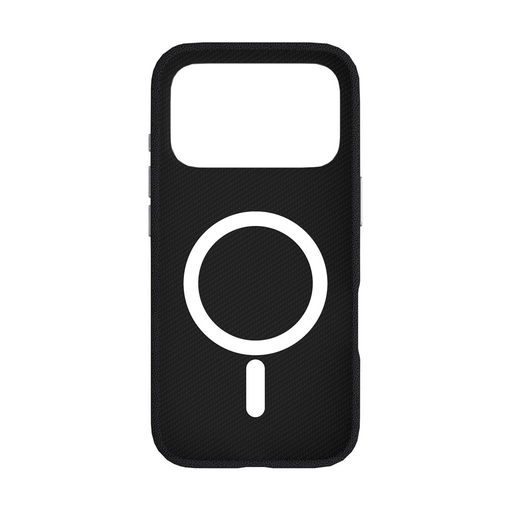 eSTUFF iPhone 17 Pro INFINITE VENICE Konstläderklätt Plast Skal - MagSafe Kompatibelt - Svart