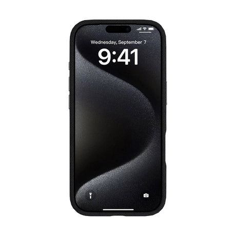 eSTUFF iPhone 17 Pro INFINITE VENICE Konstläderklätt Plast Skal - MagSafe Kompatibelt - Svart