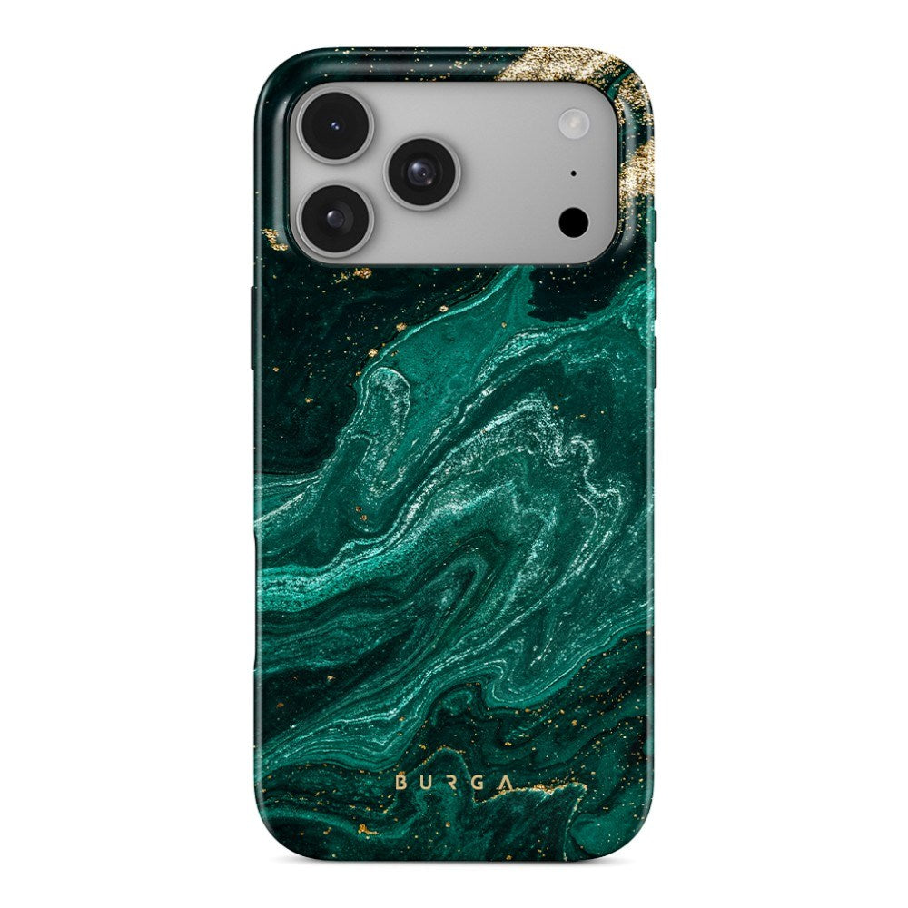 iPhone 18 Pro Burga Tough Fashion Skal - MagSafe Kompatibel - Emerald Pool