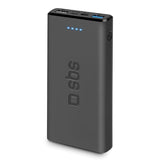 SBS Powerbank med 2x USB-A & 1x USB-C 10W - 10.000 mAh - Svart