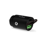 Puro PD 30W Mini Billaddare med USB-A och USB-C - Svart