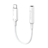 Alogiska element Pro USB -C till 3,5 mm ljudadapter - 10 cm - Vit