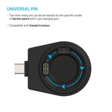 Fixed Trådlös USB-C Laddare för Garmin Smartwatch – Svart