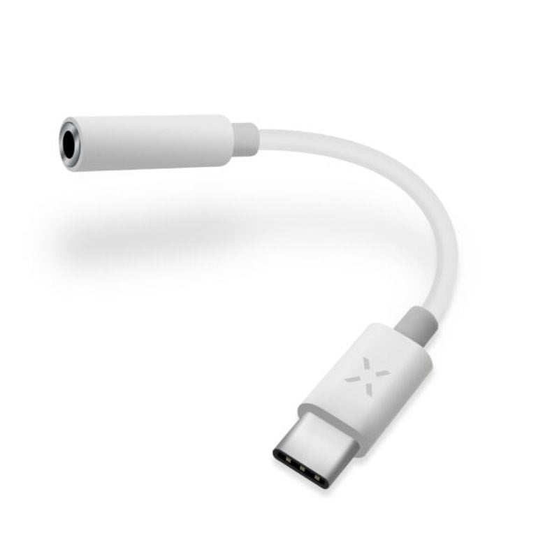 Fixed Audio Adapter USB-C til 3.5mm Minijack Stikk - 1m - Vit