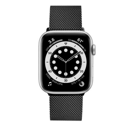 Apple Watch (42/44/SE/45/49mm) Fixed Mesh Rem - Svart