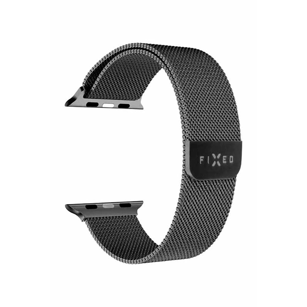 Apple Watch (42/44/SE/45/49mm) Fixed Mesh Rem - Svart