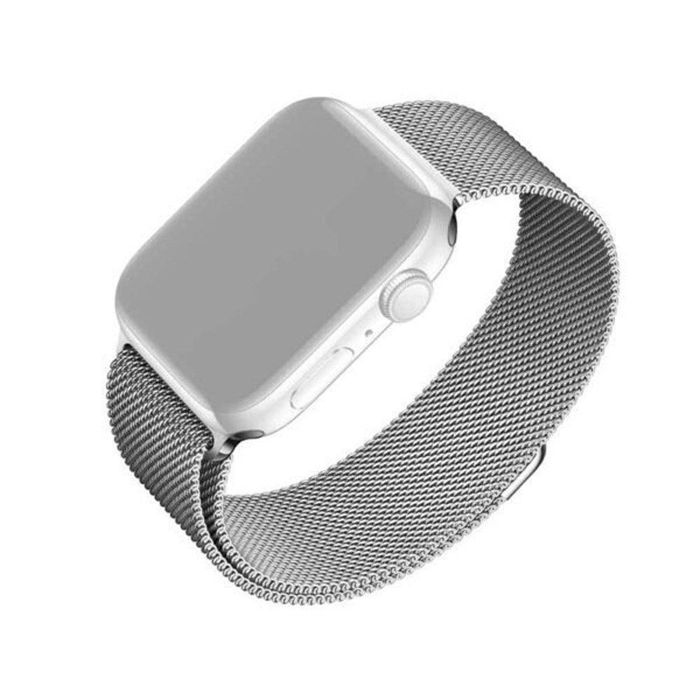 Apple Watch (42/44/SE/45/49mm) Fixed Mesh Rem - Silver