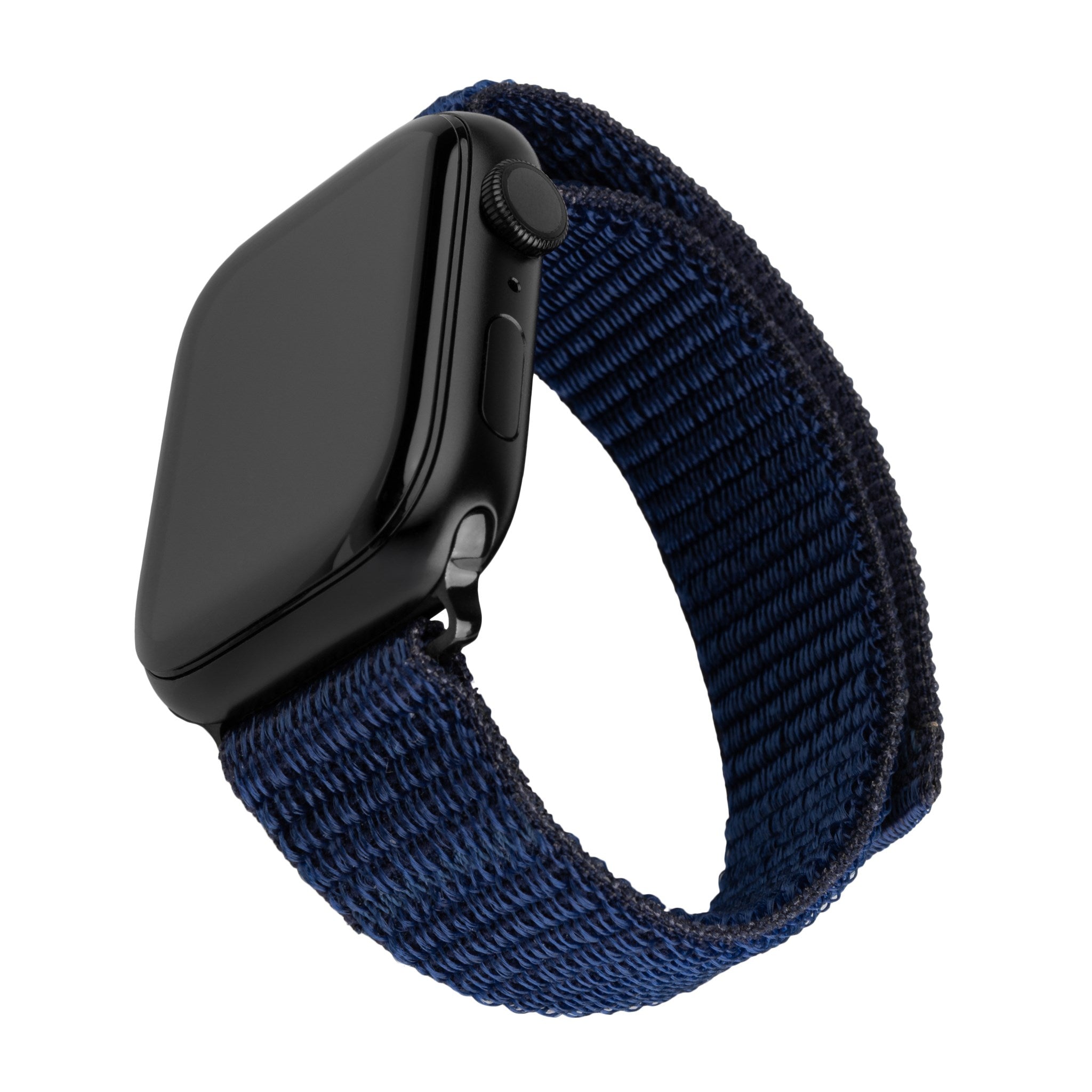 Apple Watch (42/44/SE/45/46/49mm) Fixed Nylonrem - Mörkblå