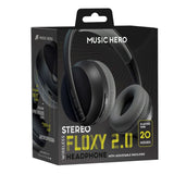 MUSIC HERO Floxy 2.0 Trådlösa Bluetooth On-Ear Hörlurar - Svart