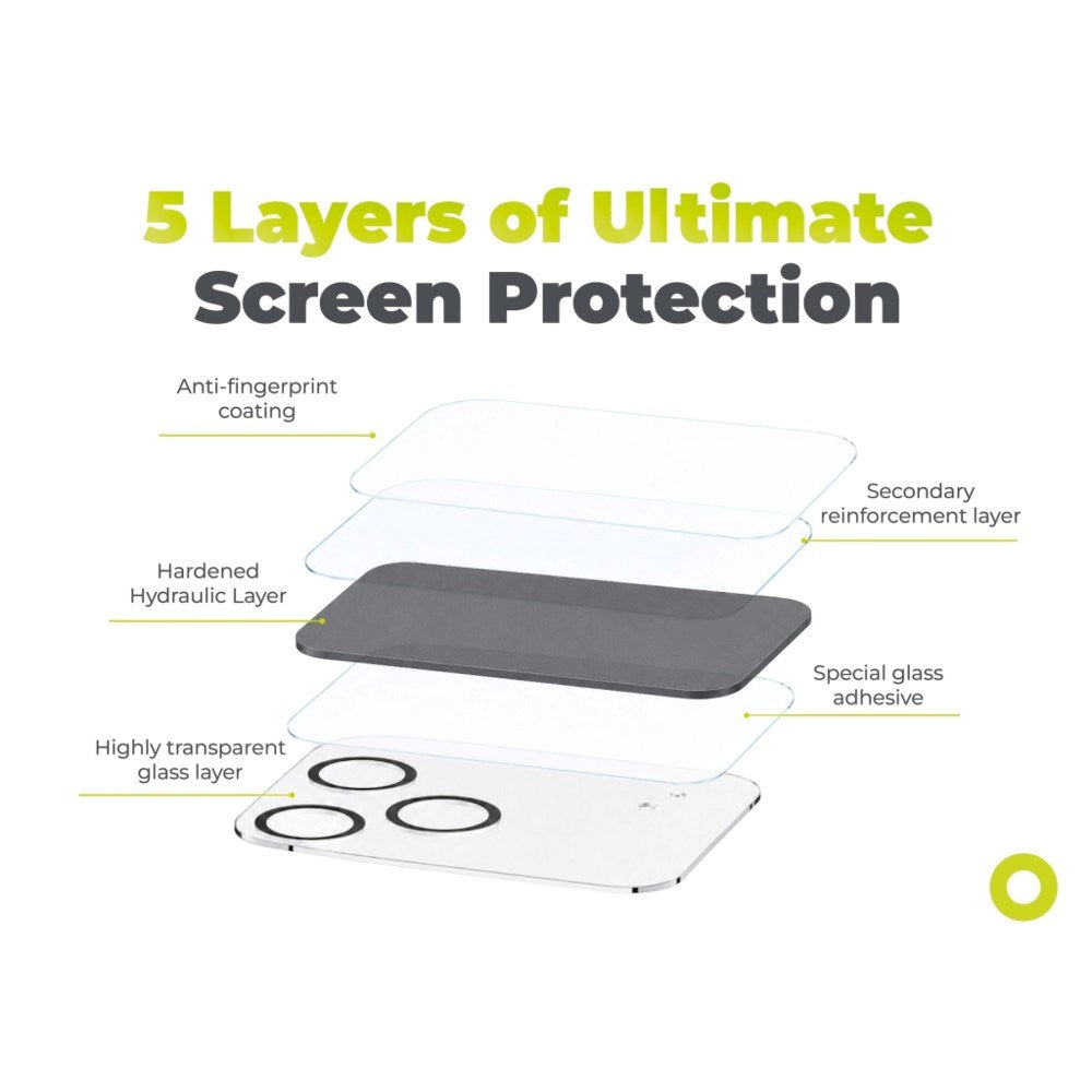 iPhone 18 Pro Max Mobile Origin Easy Lens Full Cover Kameraskyddsglas - Genomskinligt