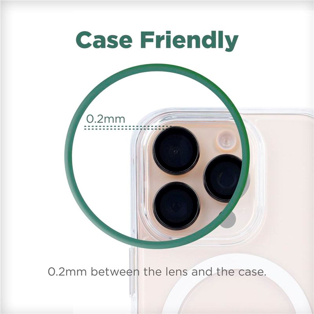 Mobile Origin Easy Lens Guard - Svart Kameralinsskydd - iPhone 16 Pro/16 Pro Max