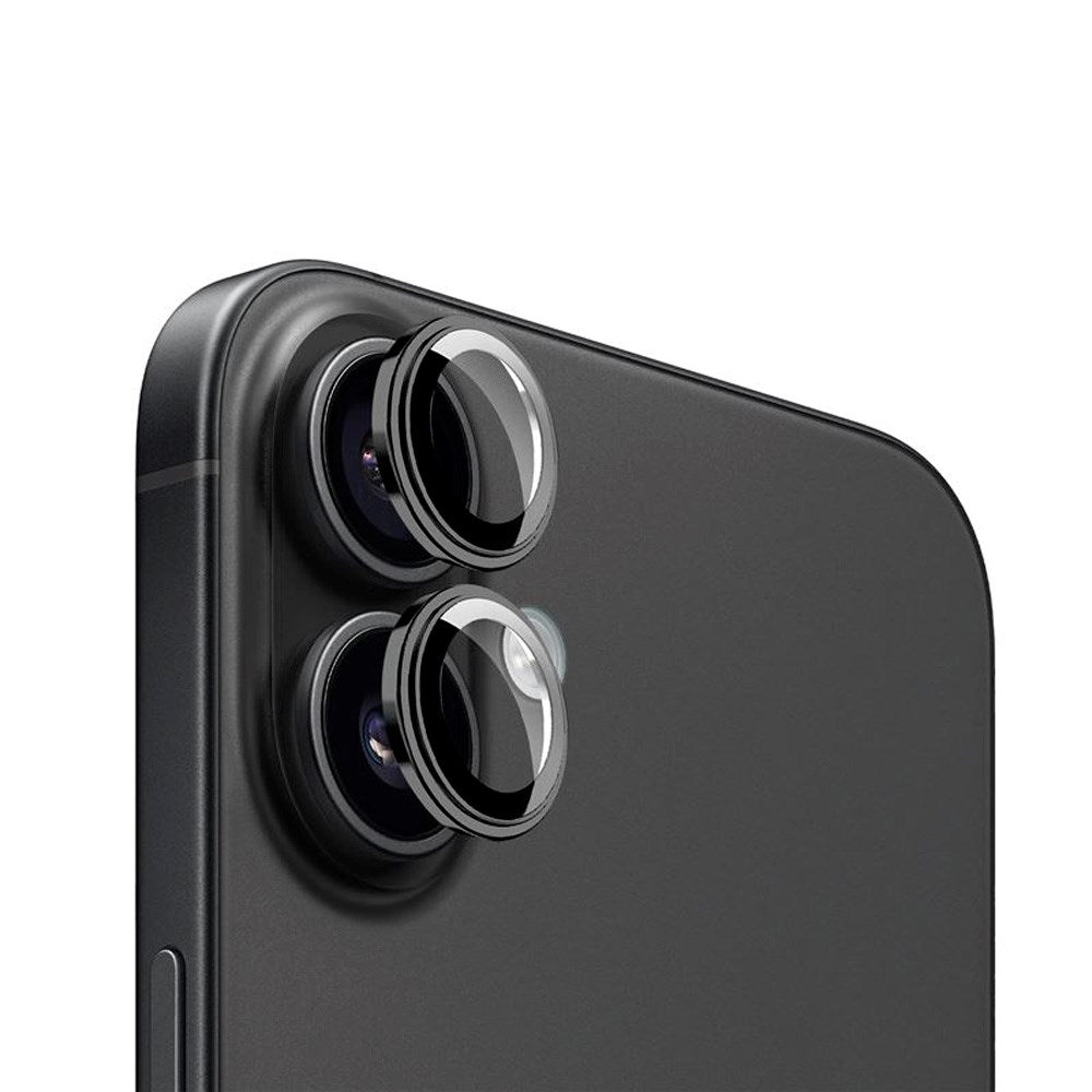 Mobile Origin Easy Lens Guard - Svart Kameralinsskydd - iPhone 16 Pro/ 16 Plus