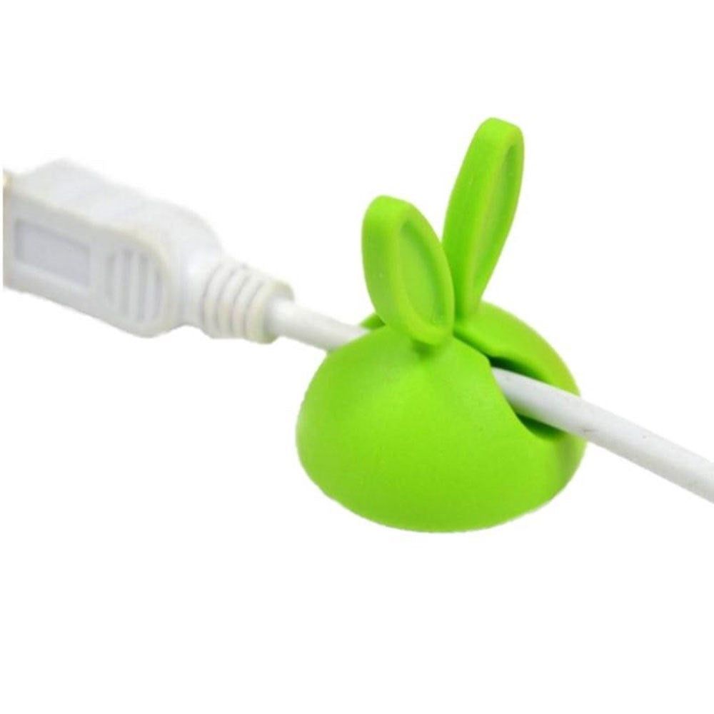 Telcon Flexibel Plast Kabelhållare - 4 st - Grön