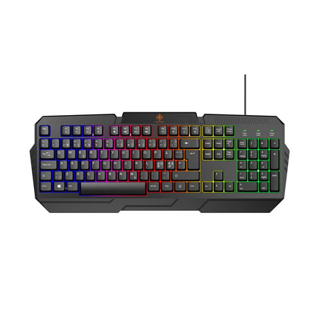 Deltaco 4-i-1 Gaming Set m. Headset / Tangentbord / Mus / Musmatta - Svart
