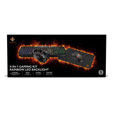 Deltaco 4-i-1 Gaming Set m. Headset / Tangentbord / Mus / Musmatta - Svart