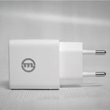 Mobile Origin 35W Super Charger GaN Väggladdare med 2x USB-C - Vit