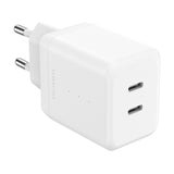 ËSSENTIALS by Upström PD 35W Återvunnen Plast Väggladdare med 2 x USB-C - Vit