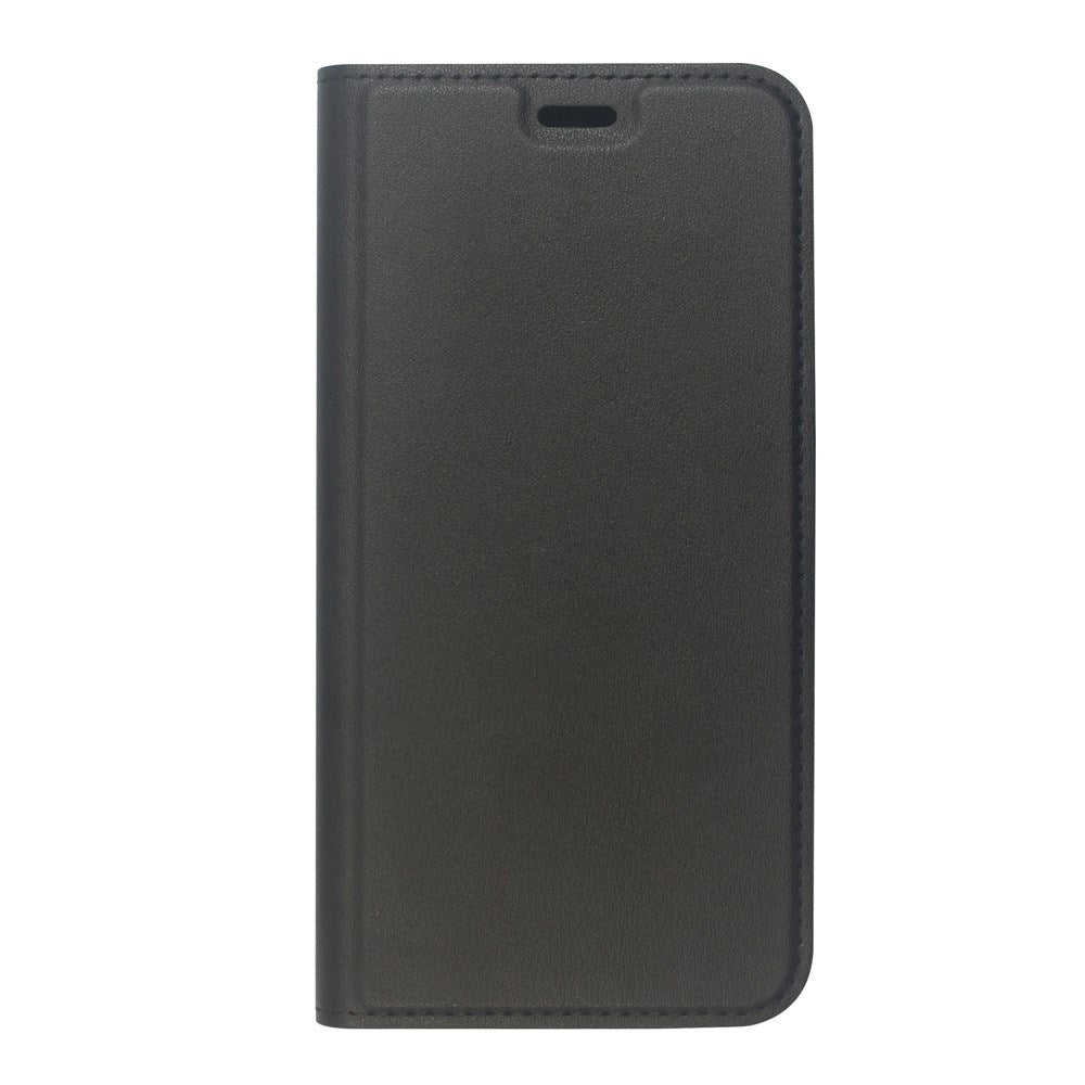 GreenMind iPhone XS Max Konstläder Flip Fodral m. Korthållare & Ställfunktion - Svart