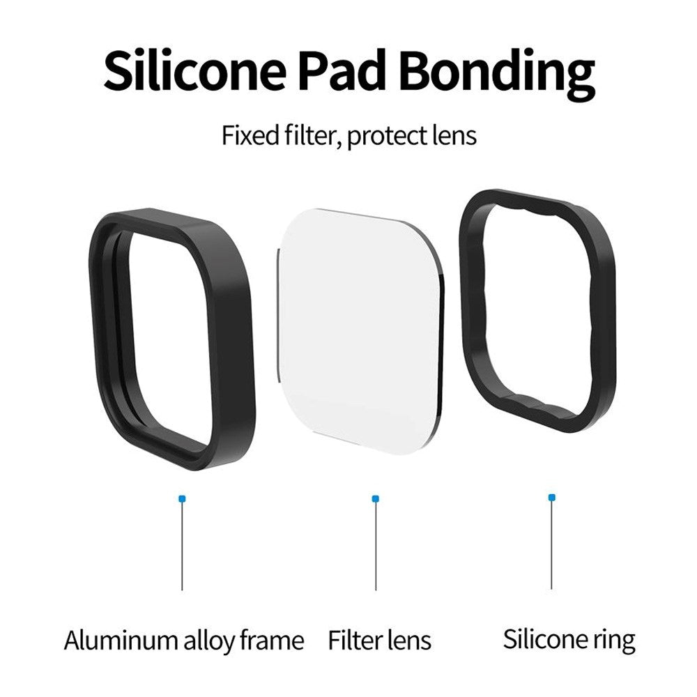 TELESIN ND8 / 16 / 32 Filter för Objektiv - GoPro Hero 9 / 10 / 11 / 12 / 11 Mini