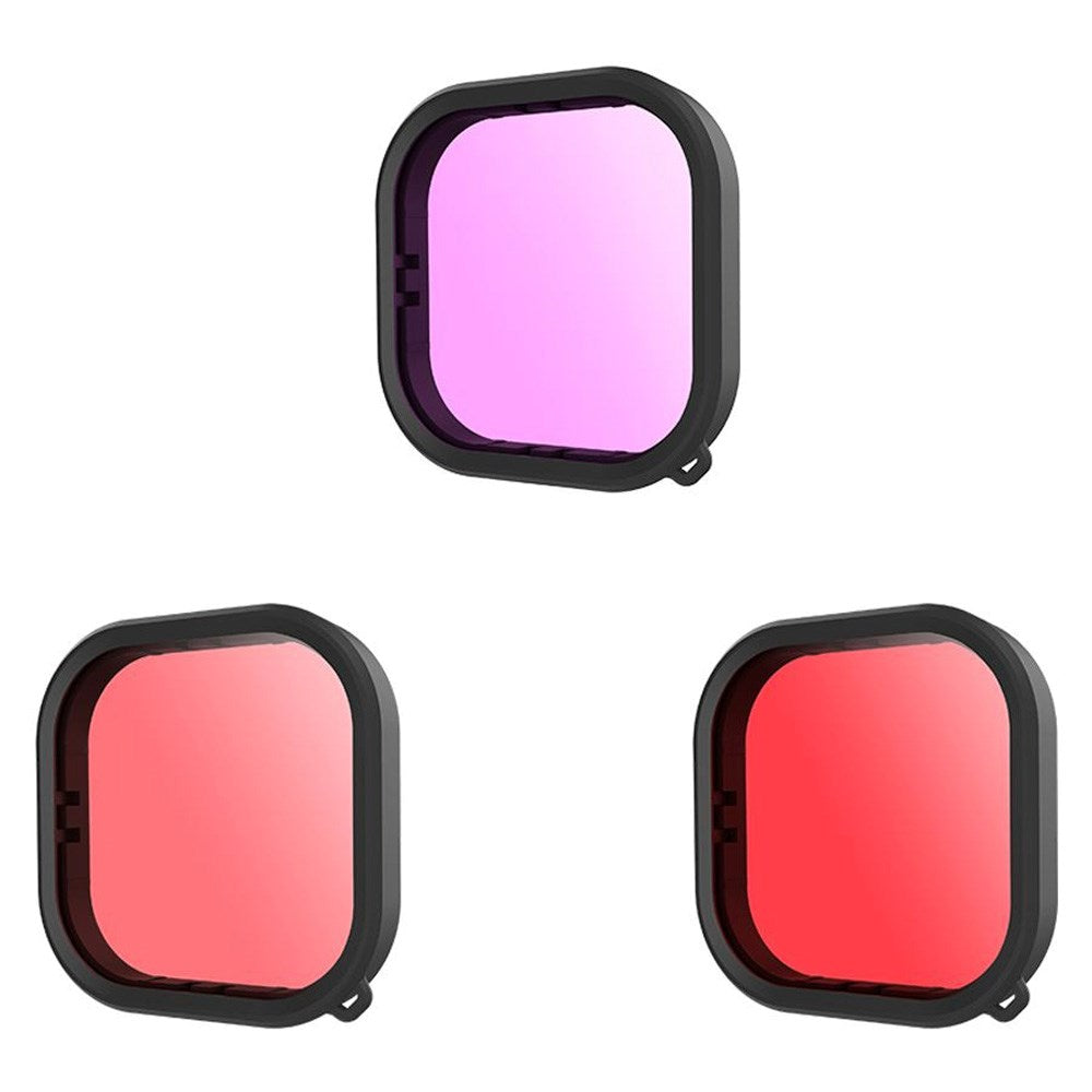 TELESIN Linsfilter för Vattentätt Fodral för GoPro Hero 9 / 10 / 11 / 12 / 13