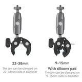 TELESIN Monteringsklämma för Actionkamera & Smartphone - Svart / Grå