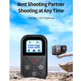 TELESIN Fjärrkontroll för GoPro Hero 8 / 9 / 10 / 11 / 12 / 13 / Max & Smartphones - Svart