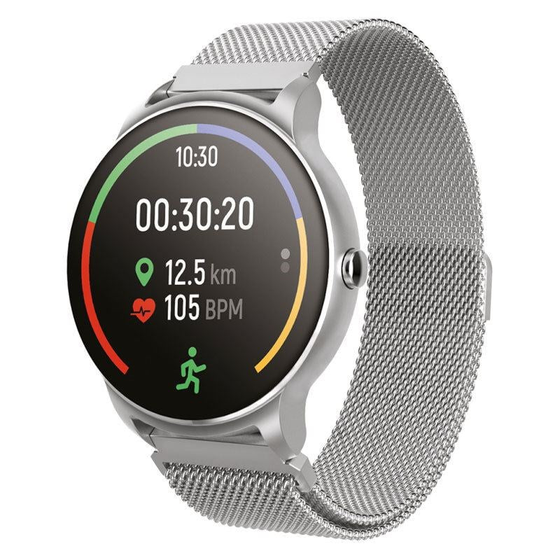 Forever Forevive 2 SB-330 Fitness Smartwatch m. Hjärtfrekvensmonitor och pedometer - Silver