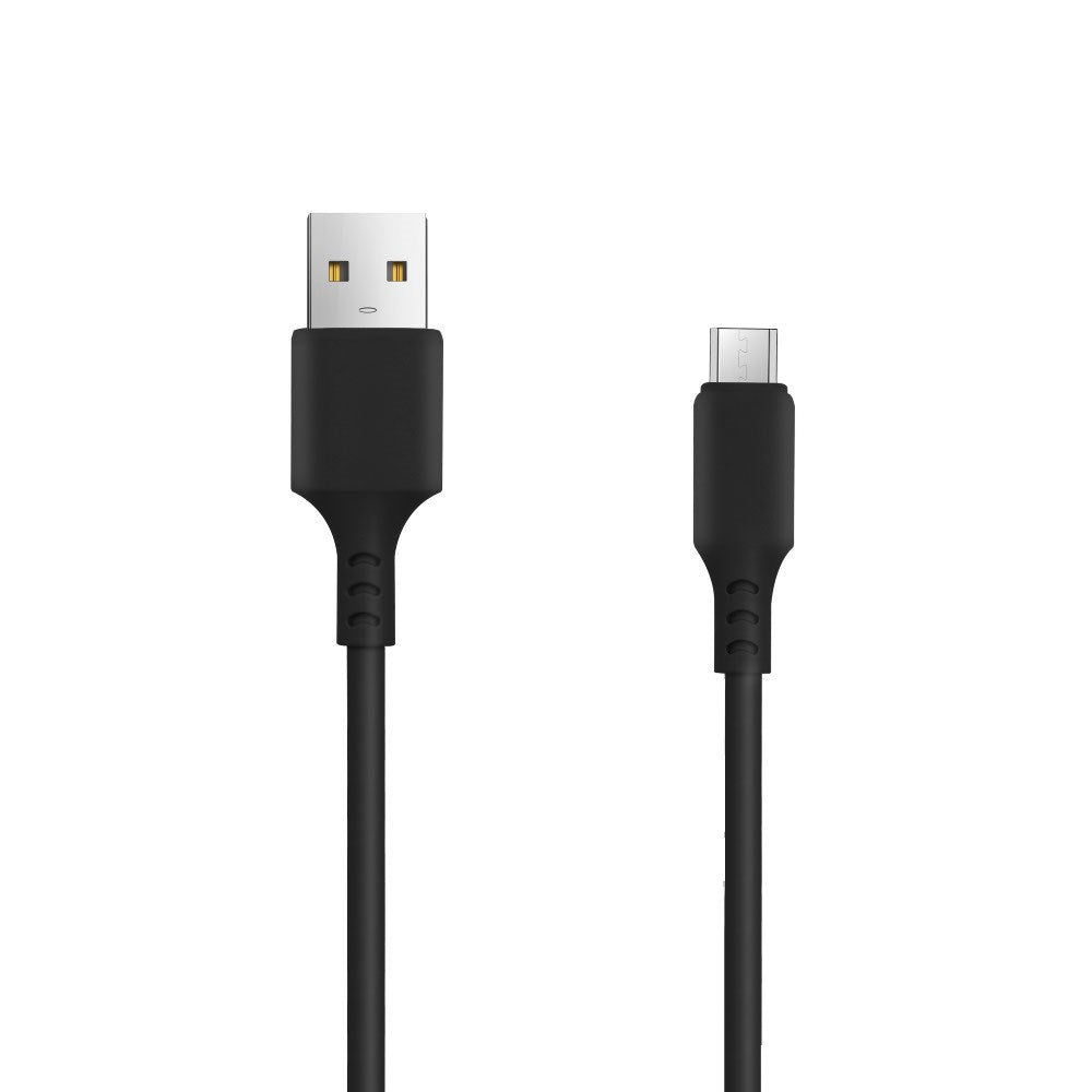 Setty USB-A till Micro USB Kabel 2A - 1,8m - Svart