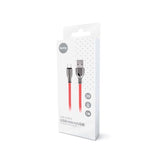 Setty USB-A till Micro USB Kabel 3A - 1m - Röd