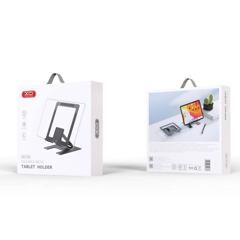 XO C136 Hållare för Surfplatta/Laptop - Max. 12,9" - Grå