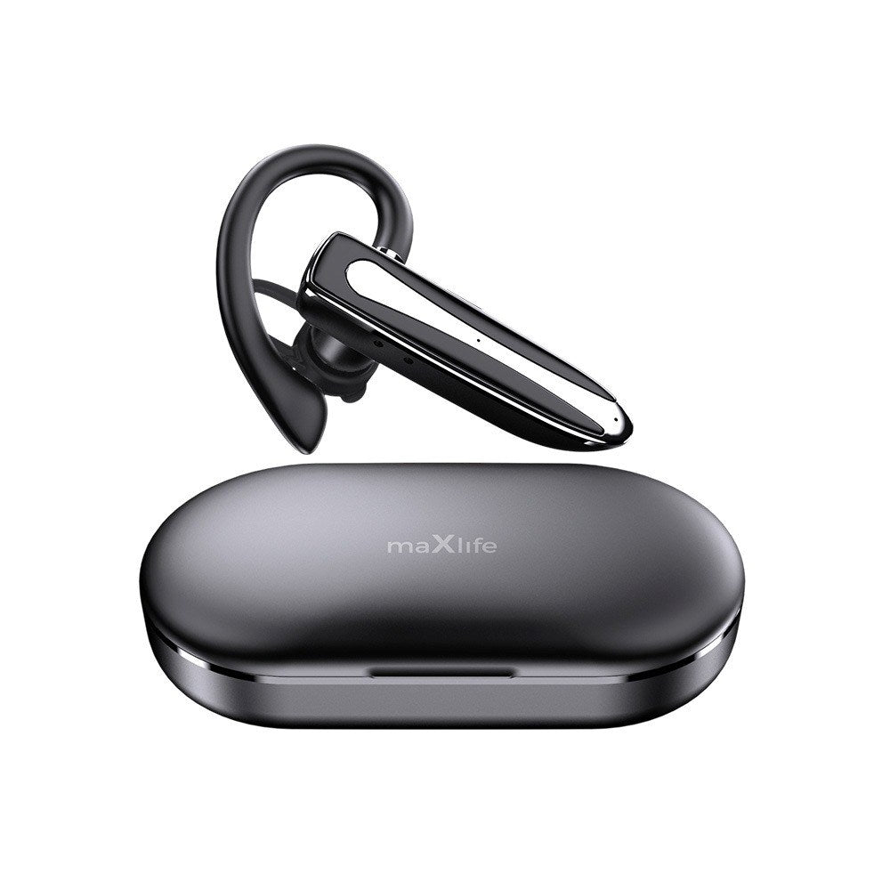 Maxlife MXBH-01 Bluetooth Headset med Laddningsfodral - Svart