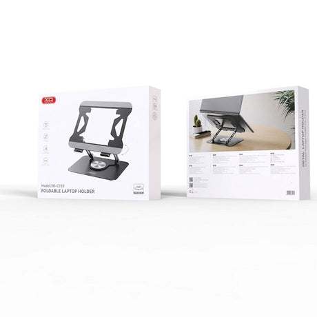 XO Justerbart Laptopställ - Max. 17,3" - Grå