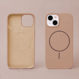 iPhone 16 Pro Silicone Thin Skal - MagSafe Kompatibel - Brun