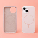 iPhone 12/12 Pro Silicone Thin Skal - MagSafe Kompatibel - Rosa