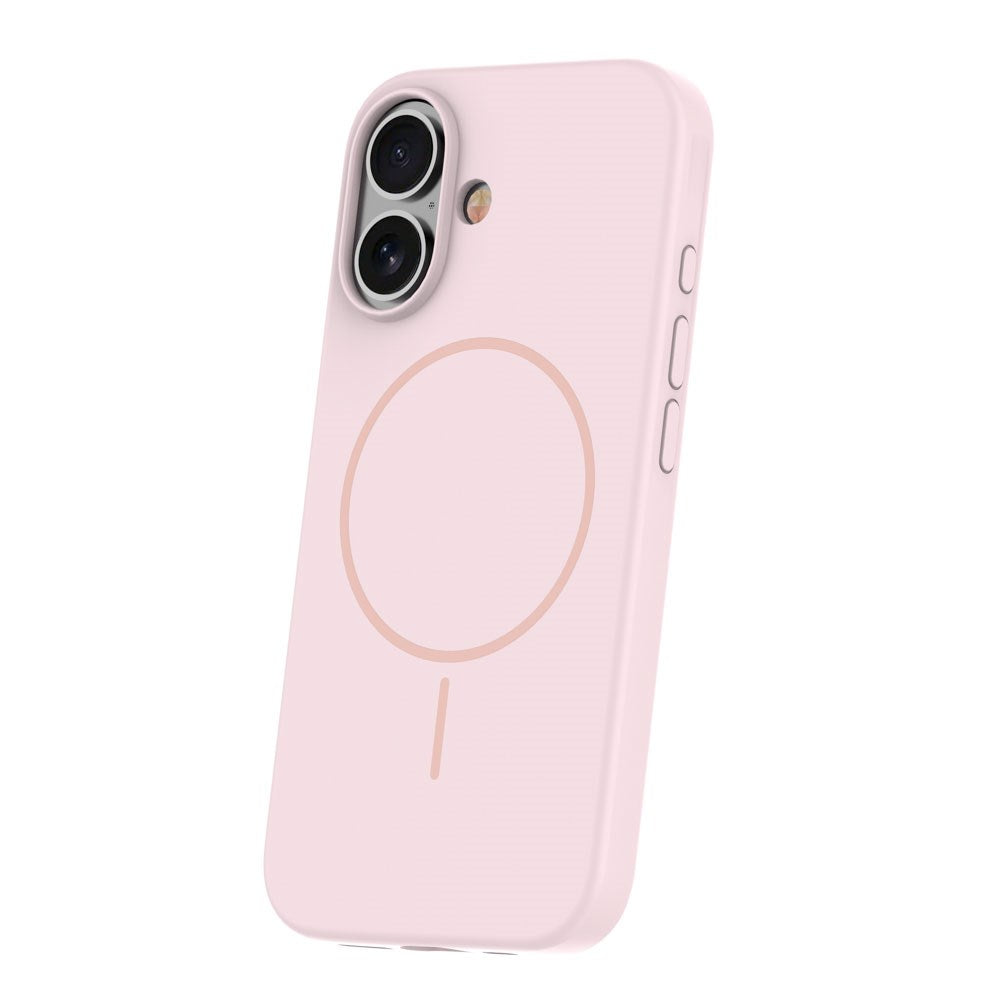 iPhone 16 Plus Silicone Thin Skal - MagSafe Kompatibel - Rosa