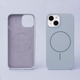iPhone 13 Silicone Thin Skal - MagSafe Kompatibel - Ljusblå