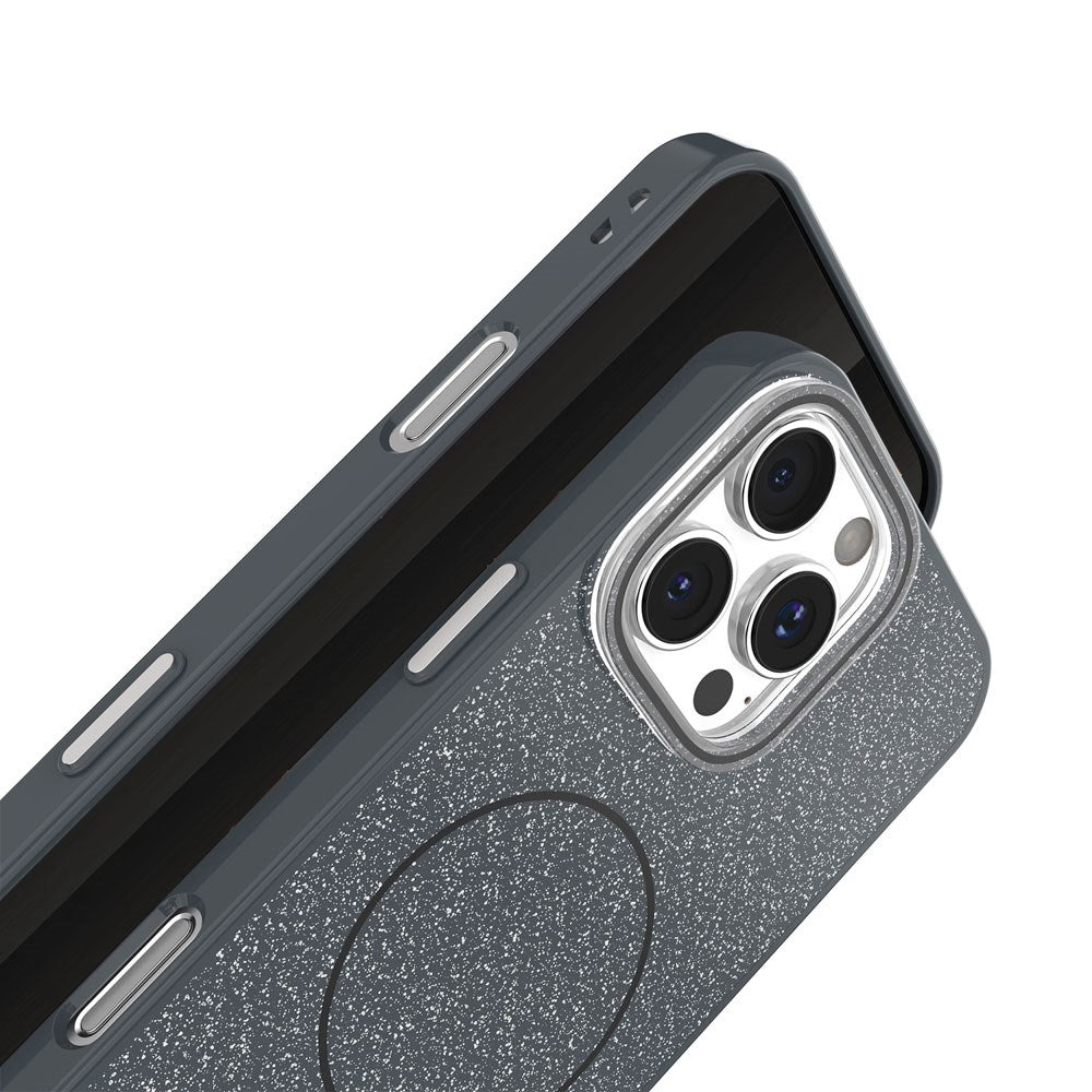 iPhone 16 Pro TFO Glitter Thin Skal - MagSafe Kompatibel - Svart