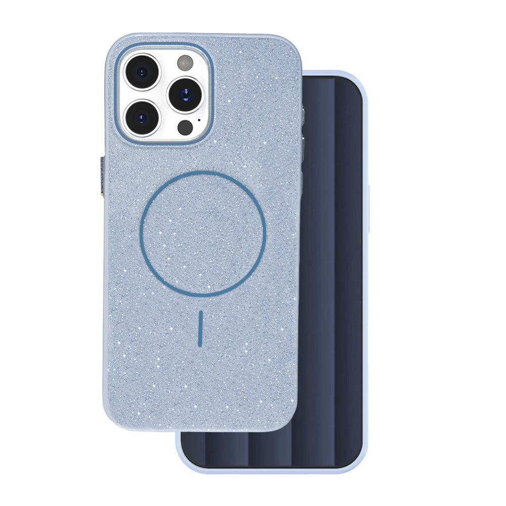 iPhone 16 Pro TFO Glitter Thin Skal - MagSafe Kompatibel - Blå