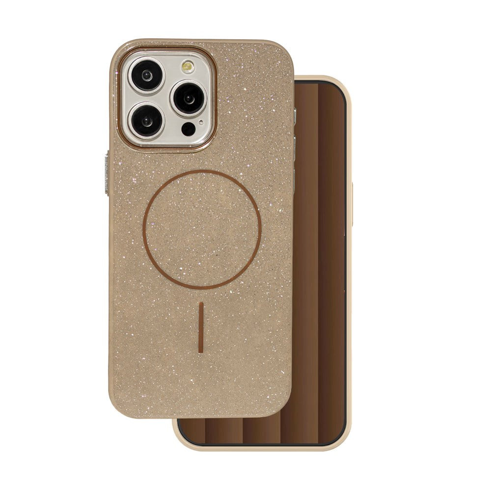 iPhone 16 Pro TFO Glitter Thin Skal - MagSafe Kompatibel - Brun