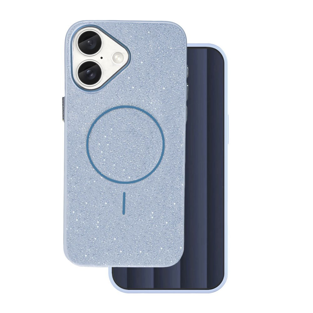 iPhone 17 TFO Glitter Thin Skal - MagSafe Kompatibel - Blå