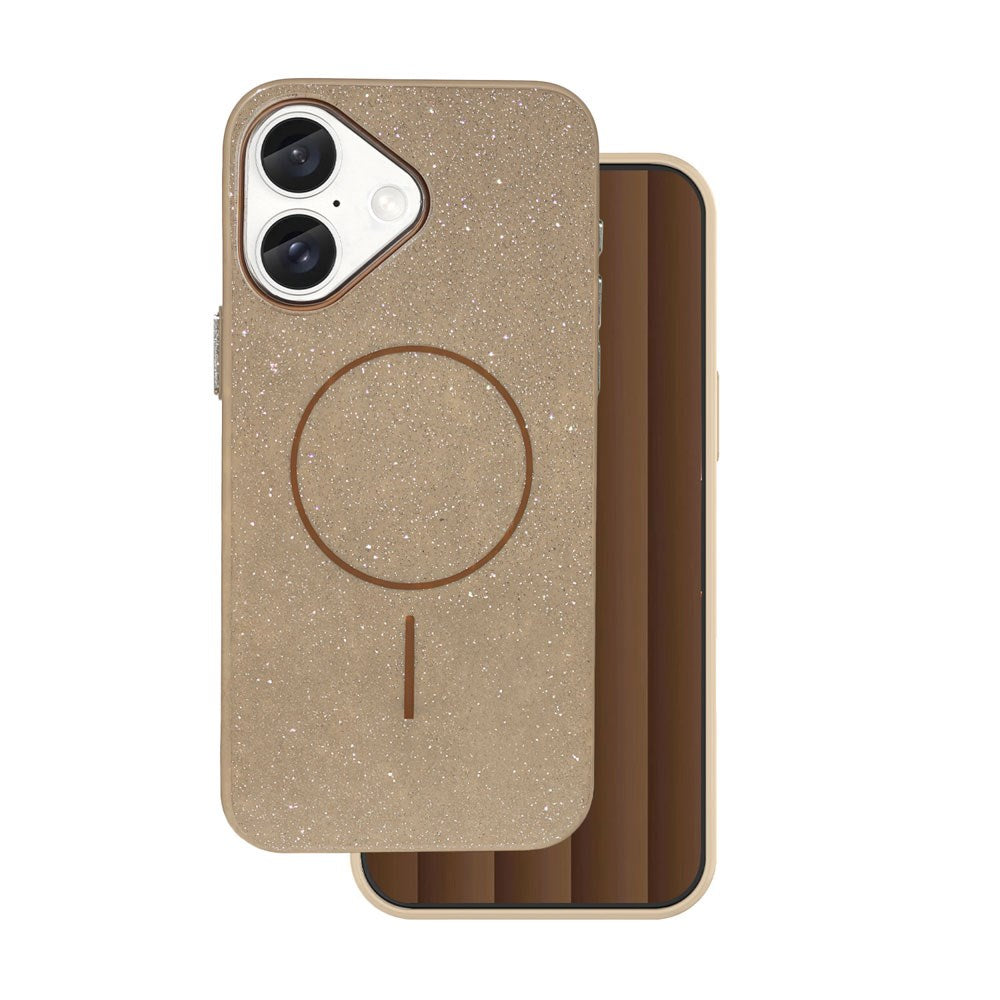iPhone 17 TFO Glitter Thin Skal - MagSafe Kompatibel - Brun