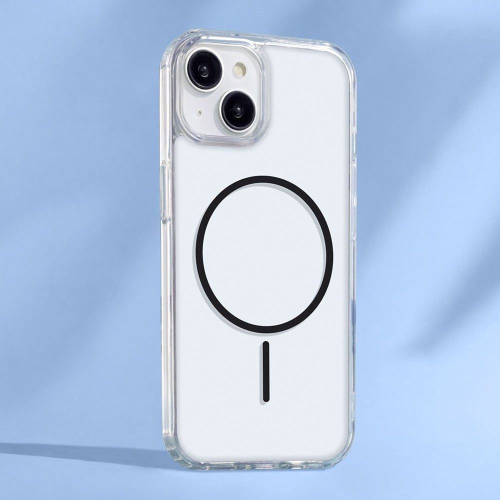 iPhone 17 TFO Anti-Shock Thin Skal - MagSafe Kompatibel - Genomskinlig / Svart
