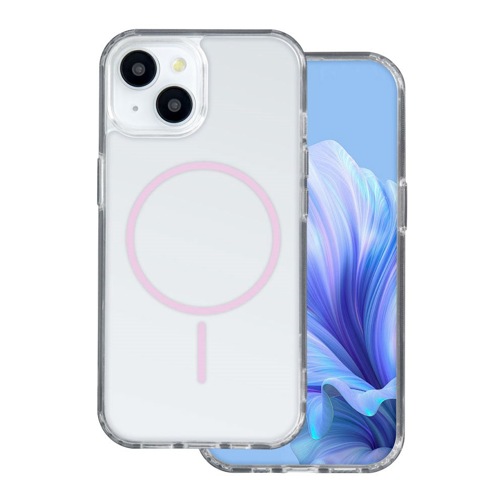 iPhone 17 TFO Anti-Shock Thin Skal - MagSafe Kompatibel - Genomskinlig / Rosa