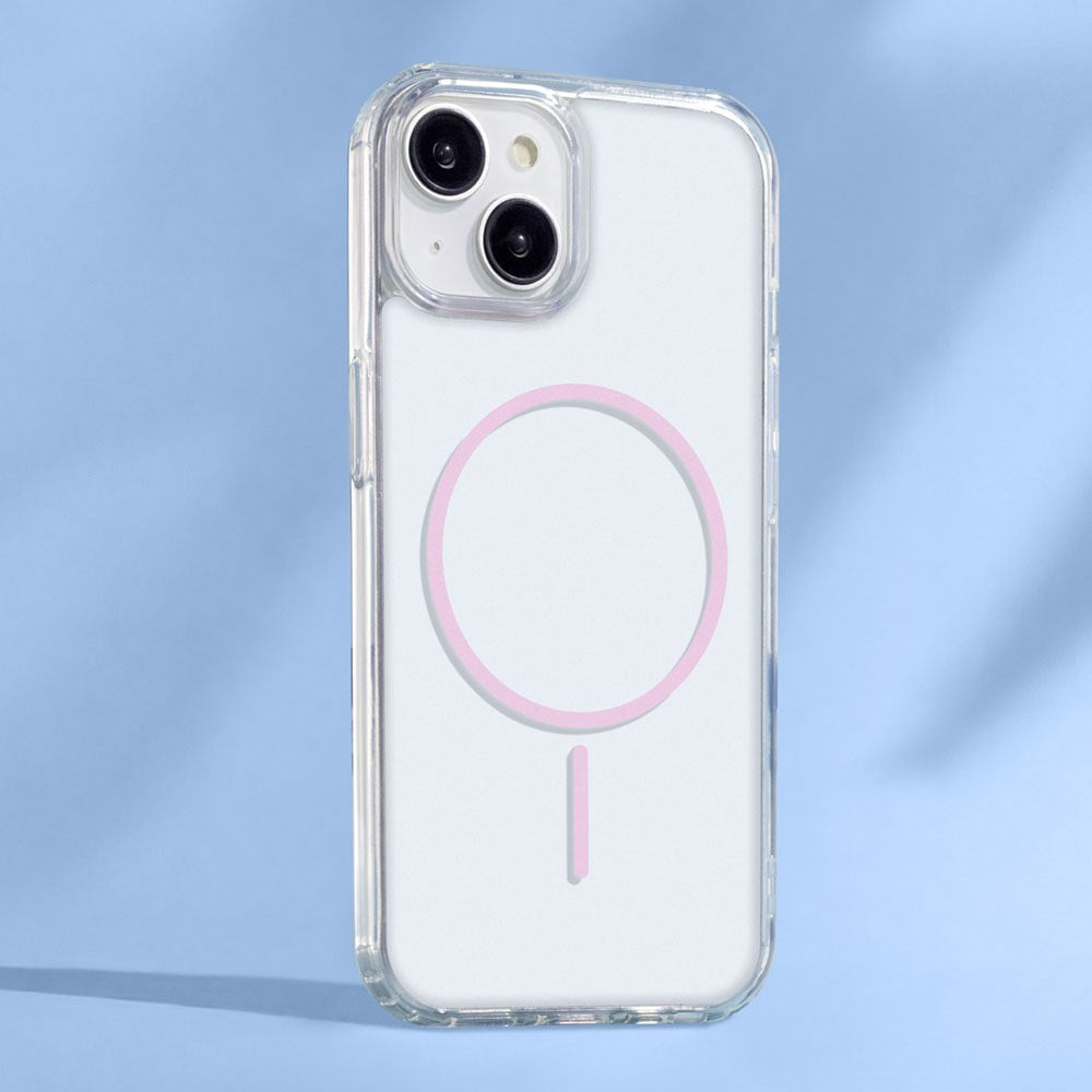 iPhone 17 TFO Anti-Shock Thin Skal - MagSafe Kompatibel - Genomskinlig / Rosa