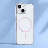 iPhone 17 TFO Anti-Shock Thin Skal - MagSafe Kompatibel - Genomskinlig / Rosa