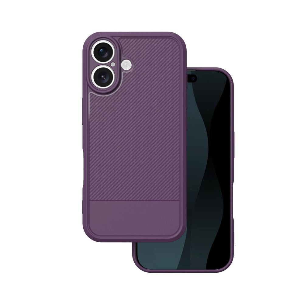 iPhone 17 TFO Simple Carbon Skal - Lila