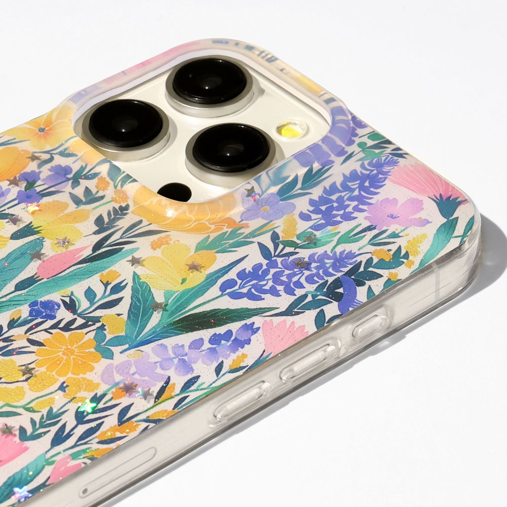 iPhone 16 Pro TFO Glow Glam Skal - Blommor