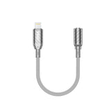 BWOO Lightning till 3,5 mm Jack Adapter – Grå