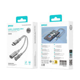 BWOO 2-i-1 USB-C till USB-C / Minijack Adapter - Grå